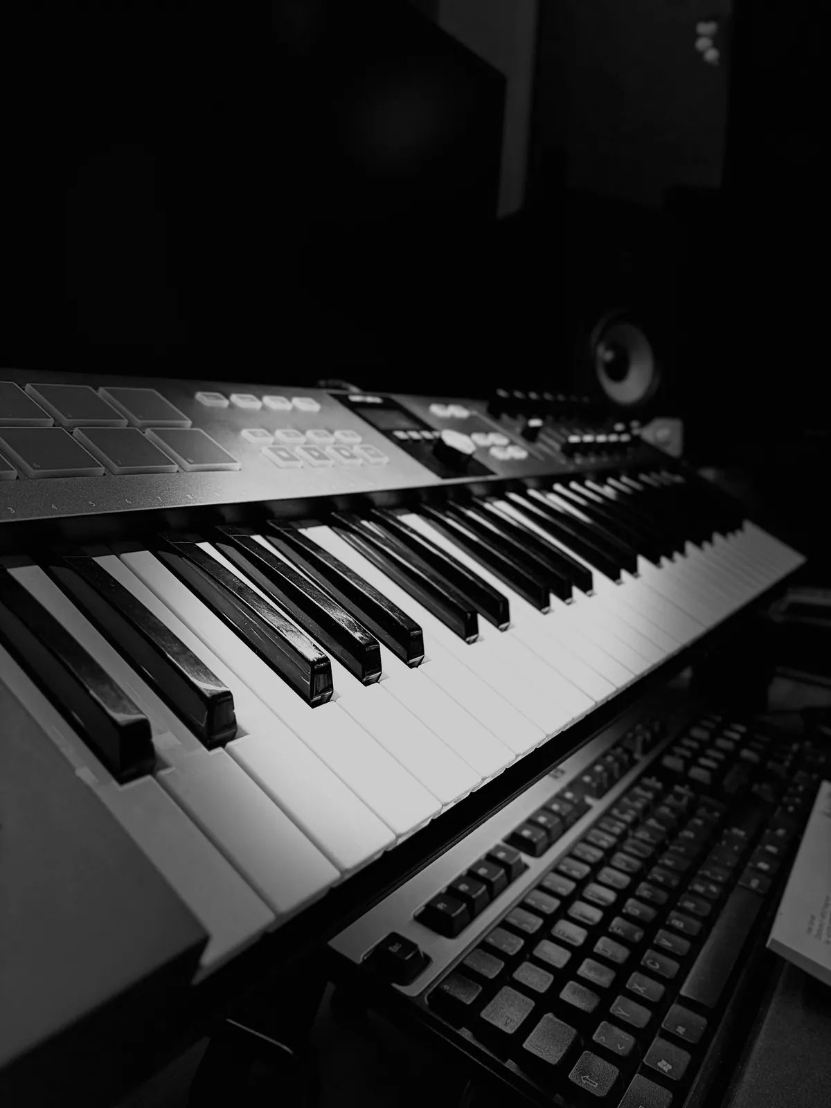 Keyboard in unserem Tonstudio